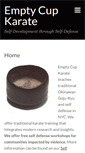 Mobile Screenshot of emptycupkarate.com