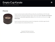 Tablet Screenshot of emptycupkarate.com